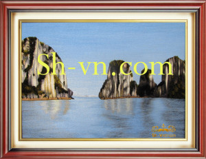 Địa chỉ thêu tay ở tphcm Việt Nam 'Tác phẩm Vịnh hạ long'