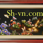 Birds-hand-embroidery-Happy butterfly (31)=- SHVN 2031 - 60cm x 90cm. (2)