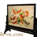 Carp-hand-embroidery-Happy carp (2234)=-SHVN 2234-70x110cm.