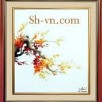 Cherry-blossom hand embroidery-(45)- SHVN 2045- 50cm x 55cm (2)