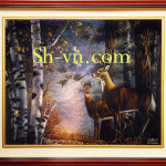 Feng-shui-hand-embroidery-Garden of eden 25 = -SHVN 1025 - 95cm x 150cm (2)