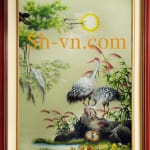 Feng-shui-hand-embroidery-Happy birds 13 = - SHVN 2013-50 x 90cm.