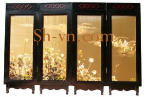 Four-season-hand-embroidery-Curtain of Sunflower Wild 86 = - SHVN 2186 - 108 x 128cm