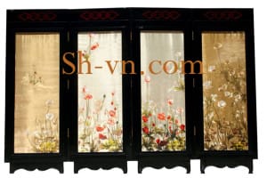 Four-season-hand-embroidery-Curtain of daisies 85 =- SHVN 2185 - 108 x 128cm
