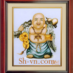 Gods-Hand-embraoidery-The gods - Prosperityの神様 16＝SHVN 2216- 70cm x 80cm (2)