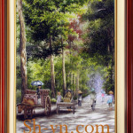 Ha-long-bay-hand-embroidery-Old Sai Gòn 27=-SHVN 2227-70cm x 100cm.