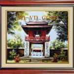 Ha-long-bay-hand-embroidery-Temple of literature-Hà Nội=- SHVN 2007 - 50cm x 70c