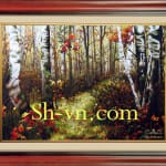 Hand-embroidery-Autumn Landscape 84=-SHVN 2184 - 60cm x 80cm (2)