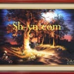 Hand-embroidery-Landscape 32=-SHVN 2132 - 80cm x 110cm (2)