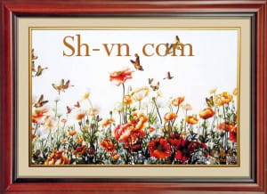 Hand-embroidery-Poppies 32= - SHVN 2032 - 80cm x 120cm (2)