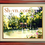 Hand-embroidery-designs-62-Nha san Bac Ho- SHVN 1117 - 60cm x 75cm (2)