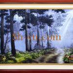 Hand-embroidery-designs-Landscape 65=- SHVN 2165 - 70cm x 90cm. (2)