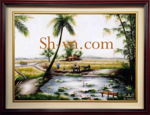 Hand-embroidery-designs-Native land love 15=- SHVN 1115 - 80cm x 95cm. (2)