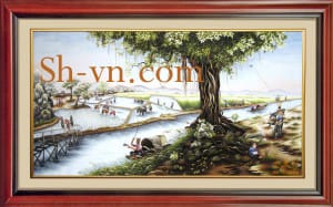 Hand-embroidery-designs-Native land love 18=-SHVN 1118 - 95cm x 140cm (2)