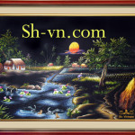 Hand-embroidery-designs-Native land love 66=- SHVN - 1166 - 60cm x 70cm.