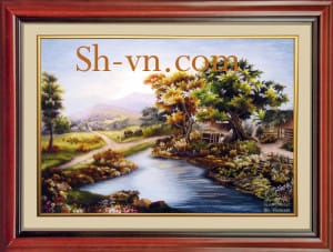 Hand-embroidery-kits-My home town= - SHVN 2136 - 60cm x 80cm (2)