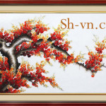 Hand-embroidery-pictures-for-sale-=Cherry-blossom 37=- SHVN 2037- 70cm x 90cm (2)