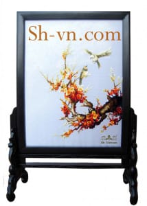 Hand-embroidery-pictures-for-sale-=Cherry-blossom 46= - SHVN 1046- 60cm x 80cm (2)