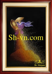 Hand-embroidery-pictures-vietnam-Have a bumper crop 07= - SHVN 1007 - 60cm x 80cm (3)