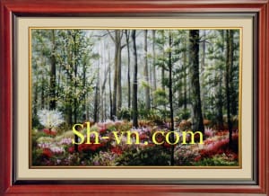 Hand-embroidery-pictures-vietnam-Landscape 32 - SHVN 1132 - 55 x 75cm (2)