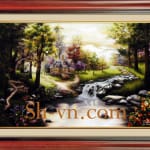 Landscapes-hand-embroidery-Dream Spring 68=- SHVN 2168 - 40 x 60cm (2)