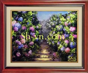 Landscapes-hand-embroidery-Garden of Dream 39= - SHVN 2139 - 50cm x 70cm (2)