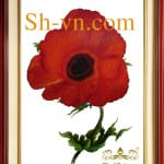 Landscapes-hand-embroidery-Poppy 84=- SHVN 1184- 50 x 70cm.