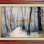 Landscapes-hand-embroidery-Winter Landscape 40=- SHVN 2140 - 60cm x 80cm (2)