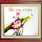 Lotus-hand-embroidery-Lotus (1055)-SHVN 1055 - 35cm x 50cm (2)