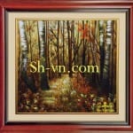 Silk-hand-embroidery-Autumn Landscape 38= - SHVN 2138 - 60cm x 80cm (3)