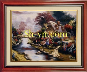 Silk-hand-embroidery-Dream Spring 75= - SHVN 2175 - 40cm x 60cm. (2)
