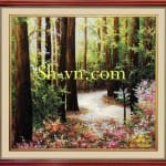 Silk-hand-embroidery-Landscape 23- SHVN 2123 - 50cm x 70cm (2)