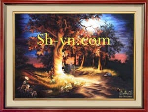 Silk-hand-embroidery-Landscape 32=-SHVN 2132 - 80cm x 110cm (2)