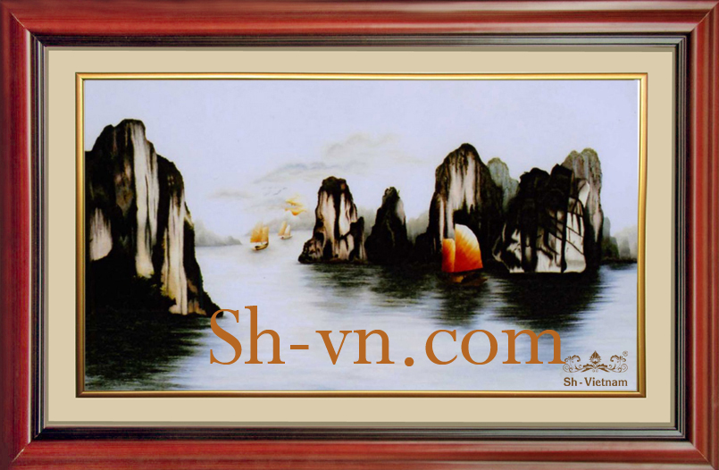 Tranh thêu tay Vịnh Hạ Long 'Vịnh Hạ Long (12)' Tranh thêu tay Vịnh Hạ Long 'Vịnh Hạ Long (12)'