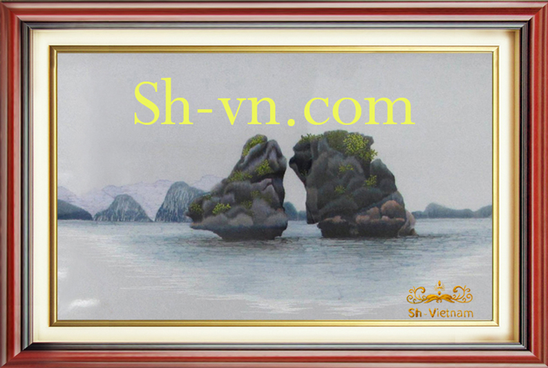 Tranh thêu tay Vịnh Hạ Long 'Vịnh Hạ Long (37)' Tranh thêu tay Vịnh Hạ Long 'Vịnh Hạ Long (37)'