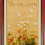 シルク刺繍=ポピー30=SHVN 2030 - 50cm x 70cm. (2)