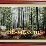 ベトナム刺繍絵＝景色32＝SHVN 1132 - 55 x 75cm (2)