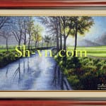 ベトナム刺繍絵＝景色54＝SHVN 2154 - 110cm x 185cm (2)