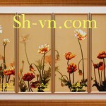 ホーチミン 刺繍絵=ポピー2229=SHVN 2229 - 80cm x 120cm. (2)