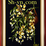 ホーチミン 刺繍絵＝ラン22＝SHVN 2222-60cm x 80cm