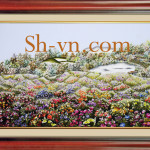 ホーチミン 刺繍絵＝景色33＝ SHVN 1133 - 90cm x 145cm (2)