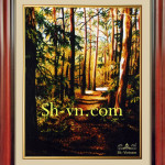 ホーチミン 刺繍絵＝景色62＝ SHVN 2162- 70cm x 90cm. (2)