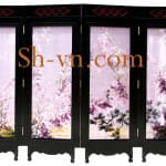 両面絹の刺繍=heathbellのカーテカーテン 92＝ SHVN 2192 - 108 x 128cm