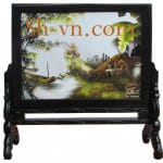 両面絹の刺繍＝愛郷 06＝SHVN 2206 - 30cm x 40cm.