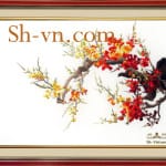 手工刺绣=桃花 38=SHVN 2038- 70cm x 90cm (2)