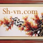 手工刺绣=桃花 49=SHVN 2049 - 80cm x 120cm (2)