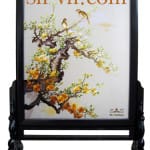 手工刺绣=桃花 60=SHVN 2228-60 cm x 80cm