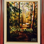 手工刺绣=风景画 62＝ SHVN 2162- 70cm x 90cm. (2)
