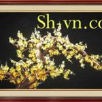 桜の刺繍＝桃の花50＝SHVN 2050 - 65cm x 85cm