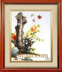 牡丹花刺绣＝牡丹刺绣 63=SHVN 1063 - 60cm x 80cm.